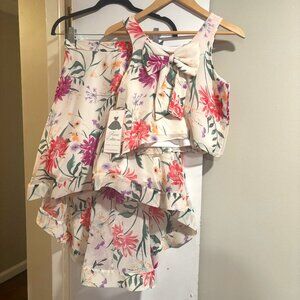 Rare Editions 2 piece floral outfit Girls size 14